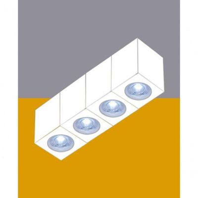 Spot Sobrepor Branco Quadrado Cubo Para Par20