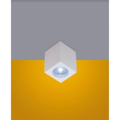 Spot Sobrepor Branco Quadrado Cubo Para Par20