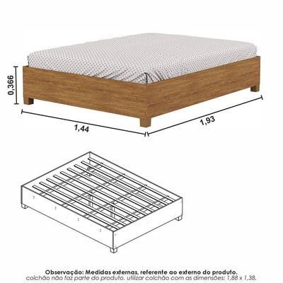 Guarda Roupa Modulado Sevilha Com Cama Casal Carioca Móveis Cinamomo