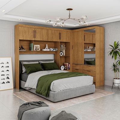 Guarda Roupa Casal Modulado Sevilha Plus Carioca Móveis Cinamomo