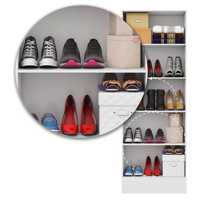 Sapateira Tokio Premium 5 Prateleiras Carioca Móveis Branco