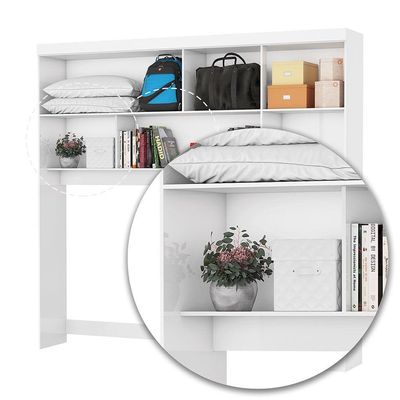 Guarda Roupa Sevilha Premium Com Cama Casal Carioca Móveis Branco