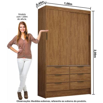 Guarda Roupa Modulado Sevilha Com Cama Casal Carioca Móveis Cinamomo