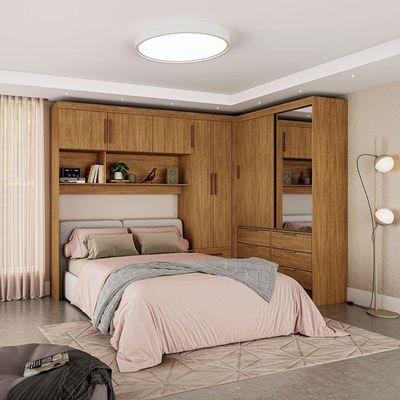 Guarda Roupa Casal Modulado Sevilha Plus Carioca Móveis Cinamomo