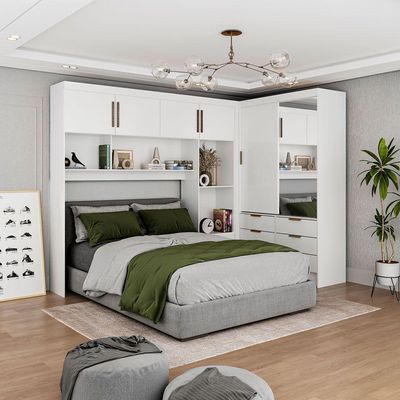 Guarda Roupa Casal Modulado Sevilha Plus Carioca Móveis Branco