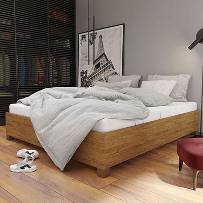 Cama Casal Paula Em Mdp Carioca Móveis Cinamomo