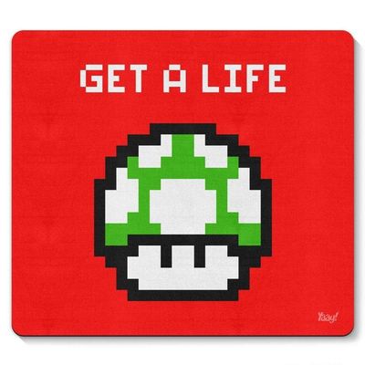 Mouse Pad Cogumelo Pixel Get A Life