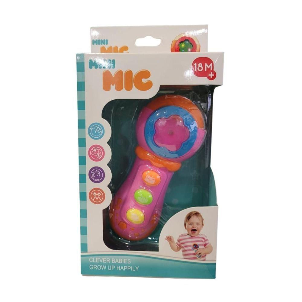 Microfone Infantil Musical Interativo - Unitoys Rosa