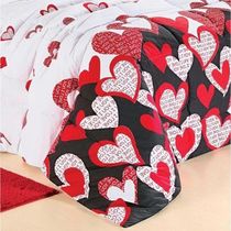 Edredom Queen Desire Percal 200 Fios 100% Algodão 5 Peças - Love