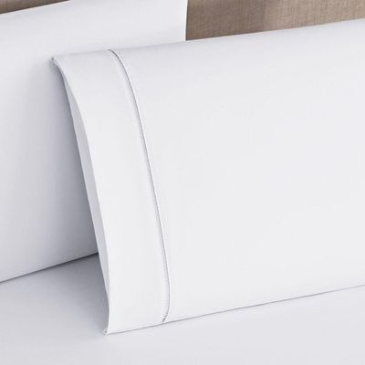 Jogo De Lençol Queen 180 Fios 3 Peças Elegance - Branco