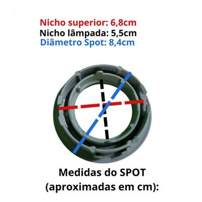Spot Embutir Movel Redondo Mr16 - Com Lampada 50w Cor Produto Prata Voltagem 220v