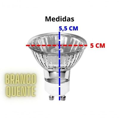 Spot Embutir Movel Redondo Mr16 - Com Lampada 50w Cor Produto Prata Voltagem 220v