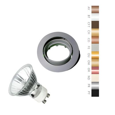 Spot Embutir Movel Redondo Mr16 - Com Lampada 50w Cor Produto Prata Voltagem 220v