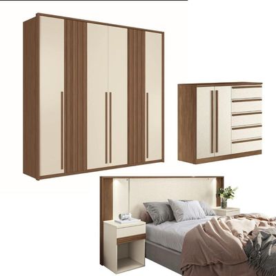 Jogo De Quarto Completo Lucyla Jatoba Areia