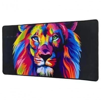 Mouse Pad Gamer Personalizado Extra Grande Leao Broadway - Tamanho Grande