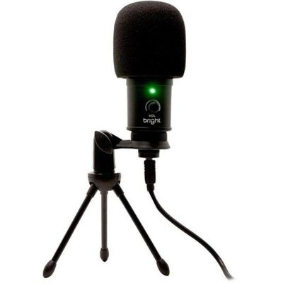 Microfone De Mesa Bright Streamer Rgb
