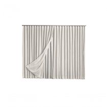 Cortina Microfibra Com Linho 2,80x1,80 Para Trilho Suíço palha