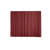 Cortina Jacquard 3,00x2,70 Para Trilho Suíço vermelho