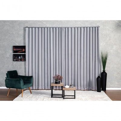 Cortina Blackout Com Voil 6,00x2,30 Para Trilho Suíço gelo