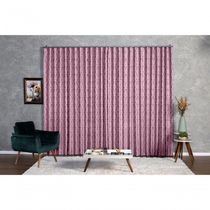 Cortina Jacquard 2,80x2,50 Para Trilho Suíço Preto