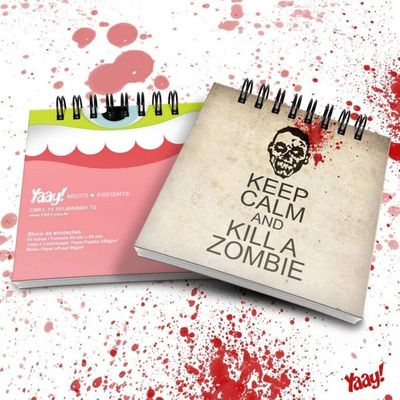 Bloco De Anotações Keep Calm And Kill A Zombie