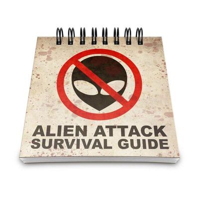 Bloco De Anotações Alien Attack Survival Guide
