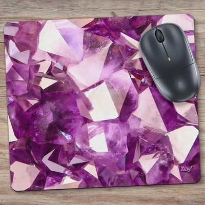 Mouse Pad Textura Pedra Ametista Púrpura