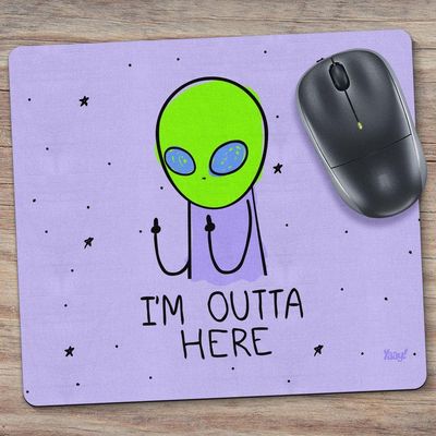 Mouse Pad Drpepper Et Alien I'm Outta Here
