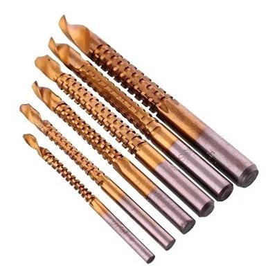 Kit 6 Brocas Espiral Corte Lateral 3-4-5-6-6,5-8mm