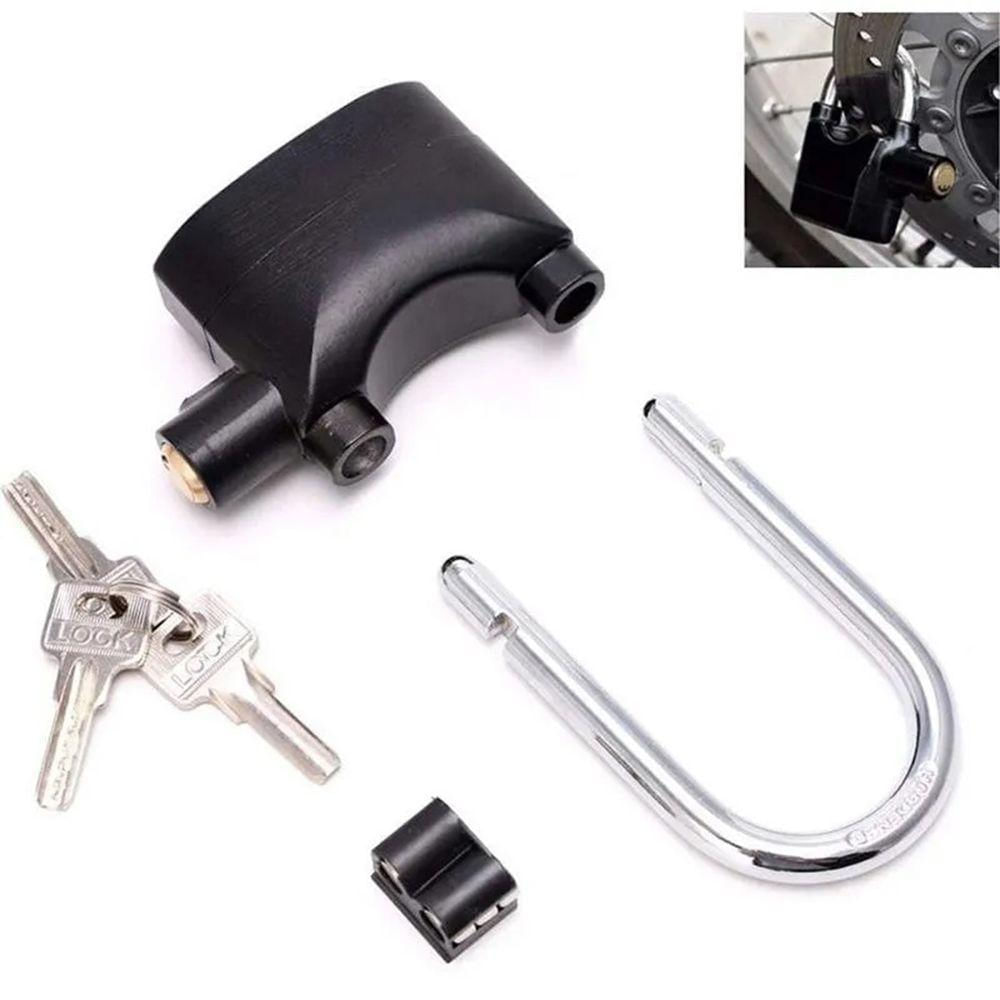 Cadeado Grande Com Alarme Sirene Segurança Anti Furto 110db Som Alto
