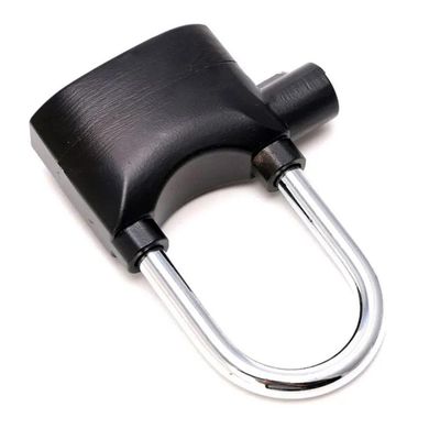 Cadeado Com Alarme Sirene Segurança Grande Sistema Anti Furto 110db Som Alto
