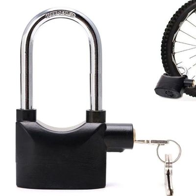 Cadeado Com Alarme Sirene Anti Furto 110db Som Alto Grande Segurança