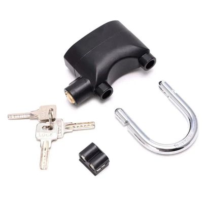 Cadeado Anti Furto Roubo Sirene 110db Som Alto Protege Casa Bicicleta Moto
