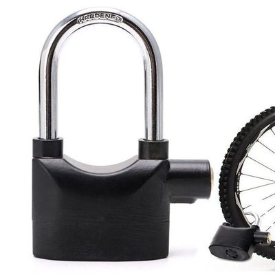 Cadeado Anti Furto Roubo Sirene 110db Som Alto Protege Casa Bicicleta Moto