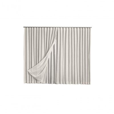 Cortina Microfibra Com Linho 2,80x2,50 Para Trilho Suíço palha
