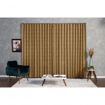 Cortina Jacquard 4,00x2,30 Para Trilho Suíço cinza