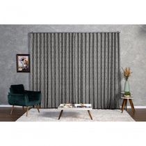 Cortina Jacquard 3,00x2,70 Para Trilho Suíço branco