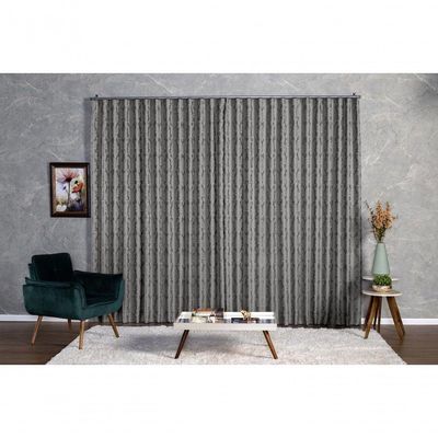 Cortina Jacquard 3,00x2,70 Para Trilho Suíço branco