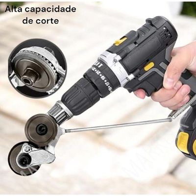 Broca Elétrica Reajuste Cortador De Placa Furadeira Elétrica Tesoura Acessório De Broca