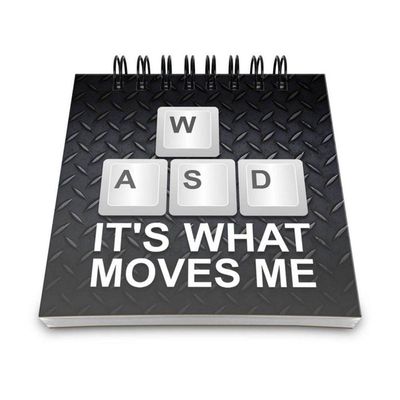 Bloco De Anotações Pc Gamer Wasd Its What Moves Me