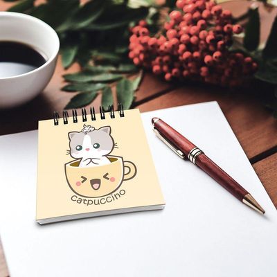 Bloco De Anotações Catpuccino