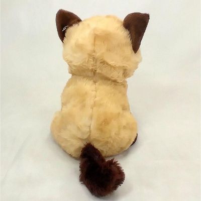 Gato Pelúcia Marrom 21 Cm Alt.