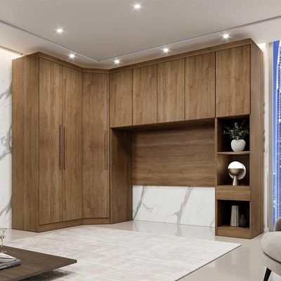 Guarda Roupa Modulado   8 Portas Em Mdf Clic Móveis Cumaru