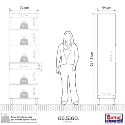 Paneleiro Top Class Espaço Para Microondas 4 Portas 1 Gaveta