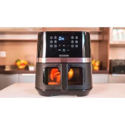 Fritadeira Air Fryer Black Decker 7L AFDLG Preta e Inox 220V