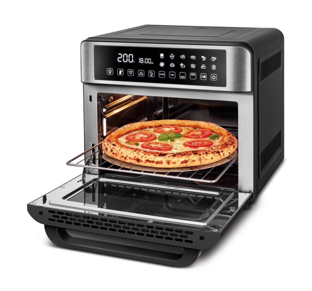 Fritadeira Air Fryer Forno Oven Digital 25L Mondial Preto e Inox 2000W - AFO-25L-BI