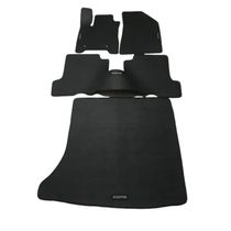 Jogo De Tapete Borracha Duster C/ Porta Malas Bordados