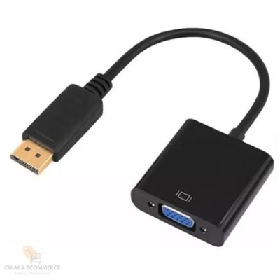 Cabo Displayport Adaptador Vga Femea X Displayport Macho
