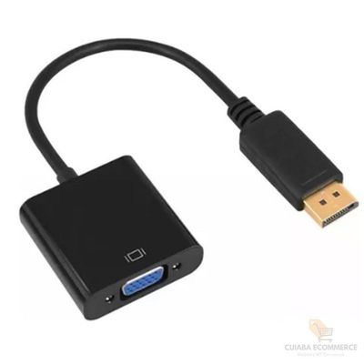 Cabo Displayport Adaptador Vga Femea X Displayport Macho