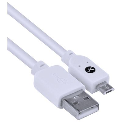 Cabo Usb X Micro Usb B 2.0 5 Pinos 2 Metros Branco - Musb-2